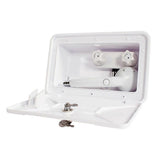 RV Outside Mounted Shower Box Motorhome Exterior Spayer Shower Box Kit with Lock RV Modified Supplies