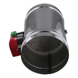 125mm Stainless Steel Electric Air Duct Damper Valve HVAC Air Ducting Motorized Air Damper AC220V Actuator Drive