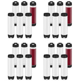 24 Pcs 16 Oz Condiment Squeeze Bottles Inverted Plastic Squeeze Bottle for Sauces Refillable Tip Lar