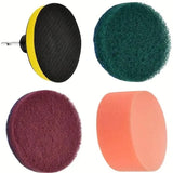 4/13pcs Disc Brush, Electric Drill Brush, Cleaning Brush, Polishing and Polishing Set Cleaning Supplies