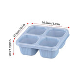 4 Pack Snack Containers With 4 Compartment Bento Lunch Box Food Storage Containers For School Work Travel Nuts Candies