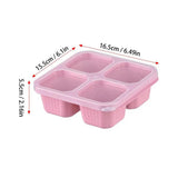 4 Pack Snack Containers With 4 Compartment Bento Lunch Box Food Storage Containers For School Work Travel Nuts Candies