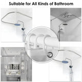 4 Pc/set Christmas Shower Curtain Set Bathroom MatU-shaped CarpetToilet CoverShower Curtain