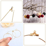 400pcs Earring Making Kit Beading Hoop Earring Component Accessories Hooks Jump Rings Loop and Earring Backs for Jewelry Making