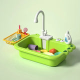 48PCS Kids Simulation Electric Dishwasher Pretend Play Mini Kitchen Food Educational Summer Cosplay Girls Toys