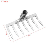 5/7/9/11 Teeth Multifunctional Garden Hand Rake Gardening Tools Mini Hand Cultivator Heavy Duty Carbon Steel Garden Rakes