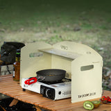Foldable Gas Stove Windshield with Storage Layer - Ultra-Light Portable Camping Accessory