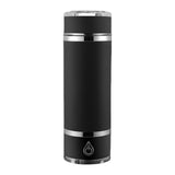 USB Rechargeable Electrolysis Technology Water Bottle 350ml Drinking Cup Professional Hydrogens Ions Generator Ionizer  Frosted black