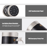 5-in-1 Unlock Smart Lock - Keyless Entry, Biometric Door Knob with Keypad, BT, Tuya App, Remote Control, Password, Fingerprint