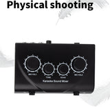 EU/US Portable Dual Mic Inputs Audio Sound Amplifier & Microphone Karaoke Ok Mixer BlackPlug for Company Home Hot Sale