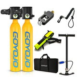 0.5L Mini Scuba Tank Dive Diving Equipment Underwater Breath Device Cyder Oxygen 5-10 Minutes E Set