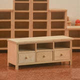 1/12 Miniature Furniture Wooden TV Display Storage Cabinet For Dollhouse Decoration Accessories