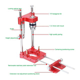 2024 Woodworking Adjustable Punch Locator Hole Drill Alloy Steel Drilg Template Guide Tool