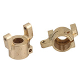 4PCS Brass Front AR44 Steering Knuckles C-Hub Carrier For 1/10 RC Crawler Axial SCX10 II 90046 Upgrade Parts
