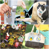 160 Products, Sublimation Bulk Set With Heat Transfer Blank Tassel Keychain Jump Rings