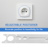 New Adjustable Locator To Wall Marking Position Ruler Ceramic Hole Cutter Tile Drill Marble Opener Construction Tool