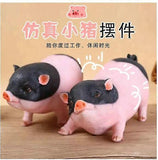 2pcs Garden Ornaments Garden Statue Cute Funny Pig Indoor Outdoor Sculpture Lawn Ornaments Lawn Figurines Decorative Assorted Color