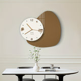 1pc Modern Simple European Living Room Fashion Clock, Restaurant Hanging Painting Clock, Creative Simple European Light Luxury Decorative Art Clock, For Home Room Office Decor