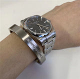 Industrial Feeling Bracelet With Steel Stamping Function