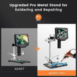 Andonstar AD407 Industrial Video 7 Inch 270X HDMI Digital Microscope For Professional PCB/SMD Soldering Tools