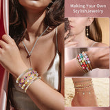 1740 PC 8 Styles Spacer Kit Bracelet For Bracelets Making Round Beads Crafts