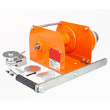 Heavy-duty hand winch 1 ton two-way self-locking manual winch crane adjustable handle with wire rope