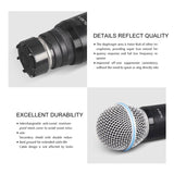 GLXD4 Wireless Microphone 2 Channels UHF Professional Handheld Mic For Stage Party Karaoke Church Meeting