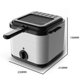 110V/220V 1000W Electric Fryer less French Fries Chicken Frying Grill Multi-function Household Commercial Hot Pot Oven