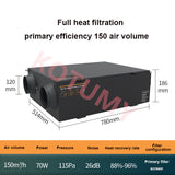 150㎡/h Central Purifier Full Heat Exchanger Filter Ventilator Fresh Air System