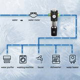 Universal automatic pre-filter with pressure gauge high-volume backwash tap water filter front purifier scale dirt removal