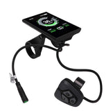 Electric Bike Display Panel USB Output Interface LCD IP65 Waterproof 3.5in Electric Bike Display for 22.2mm Handlebars