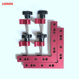 1Set Woodworking Right Angle Positioning Clamps Auxiliary Positioner Corner Clamping Tools Aluminium Alloy Corner Ruler