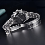 PAGANI DESIGN New Men's Sports Quartz Watches Ceramic Bezel Stainless Steel Waterproof Clock Luxury Sapphire Glass Chronograph