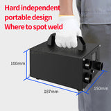 Dual-pulse Spots hine 250 Gears Double Capacitors Energy Storage Welding 0.3mm Nickel Sheet 18650 Battery Spot Welder