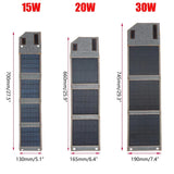 Portable Foldable Solar Panel 5V 20W 30W Waterproof for Cell Phone Power Bank Battery Charger Outdoor Camping Tourism Fishing