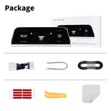 Car Head-Up Display Touch Screen HUD With Wireless Carplay Android Auto Speaker Navigation Speed Power For Tesla Model 3 Y