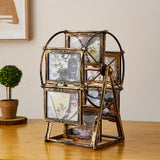Old style Ferris wheel vertical rotating Trojan horse photo frame, desktop family tree frame