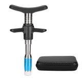 Manual One Head Spinal Massager 10 Levels Portable Chiropractic Adjusting Tool for Muscle RelaxationBlue