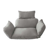 Egg Hammock for Seat Cushion Leisure Hanging Chair Pads Nest Balcony Swing Basket Back Pillow Detachable Patio Garden Ma  gray