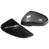 Car Rear View Mirror Cover Side View Mirror Cover Carbon Fiber Trim for S60 S60L S80L V40 2011-2019