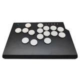 (Pure white keycaps) Fight Stick for  Arcade Stick for PC Leverless Controller Arcade Stick with Light Function