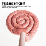 Stainless Steel 6 LBS/3 KG Manual Sausage Meat Stuffer Sausage Maker Syringe Set With Suction Cup Sausage Filling Machine