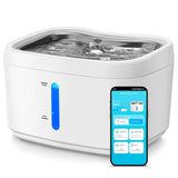 2.5L Intelligent APP control Cat Drinking Automatic Stainless Steel Pet Dogs Water Dispenser Fountain For Multiple Pets