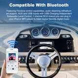 Audio System 8 Inch Waterproof Ipx6 Multimedia Player Wireless Carplay Android Auto Perfect for Marine Atv Boat Golf Cart