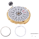 For Miyota 8200 Automatic Mechanical 8205 Double Calendar 3Pin Movement