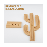 Bamboo Rotating Storage Rack Coffee Display Stand Capsule Holder Cactus Cup Type Dispenser