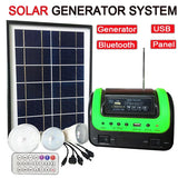 3 Bulbs Solar Panel Outdoor Lighting Kit Emergency and Mobile Phone Charger for Home Use Camping