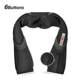 Household car U-shaped electric acupressure back shoulder full body infrared heating kneading 4D massager massage shawl