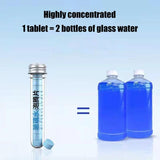 Washer 12 Tablets Cleaner Windshield Wipe Fluid Remove Auto Glass Stains Clear Car Vision