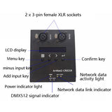 ART-NET To DMX512 Converter Expander 2-Port Expansion MA2 Console Controller Interface